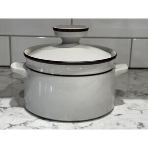 Noritake Stoneware Tundra Covered Casserole Vegetable Dish Lid